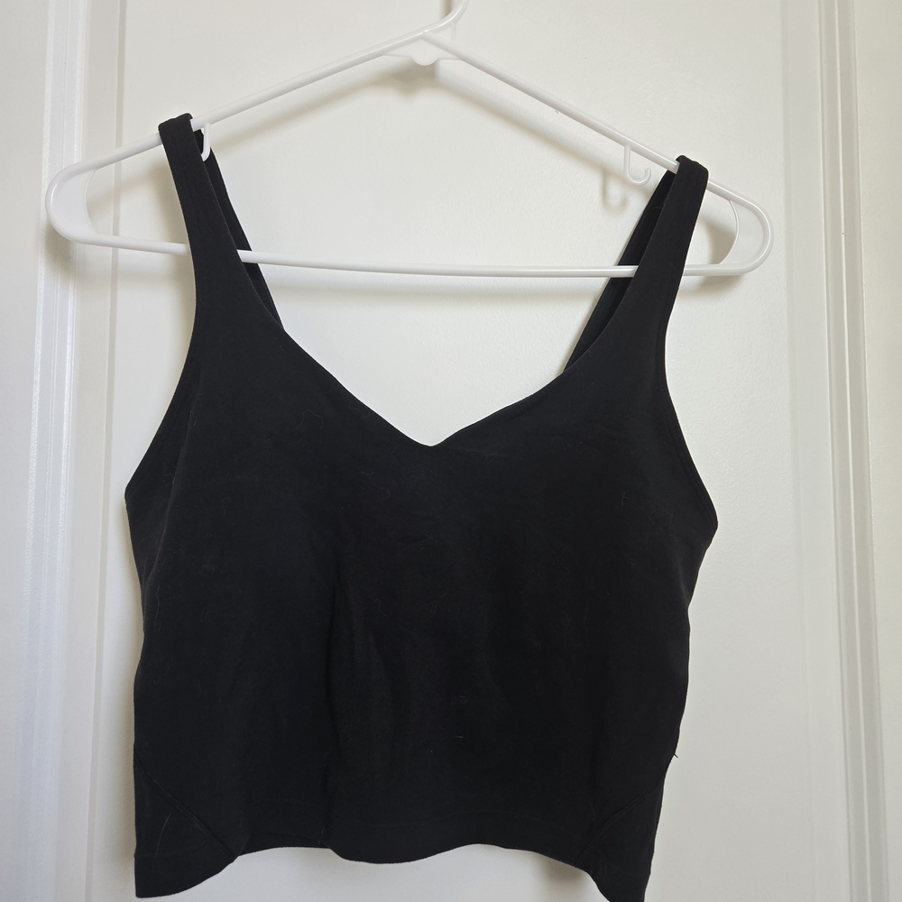 Black Lululemon Crop Top